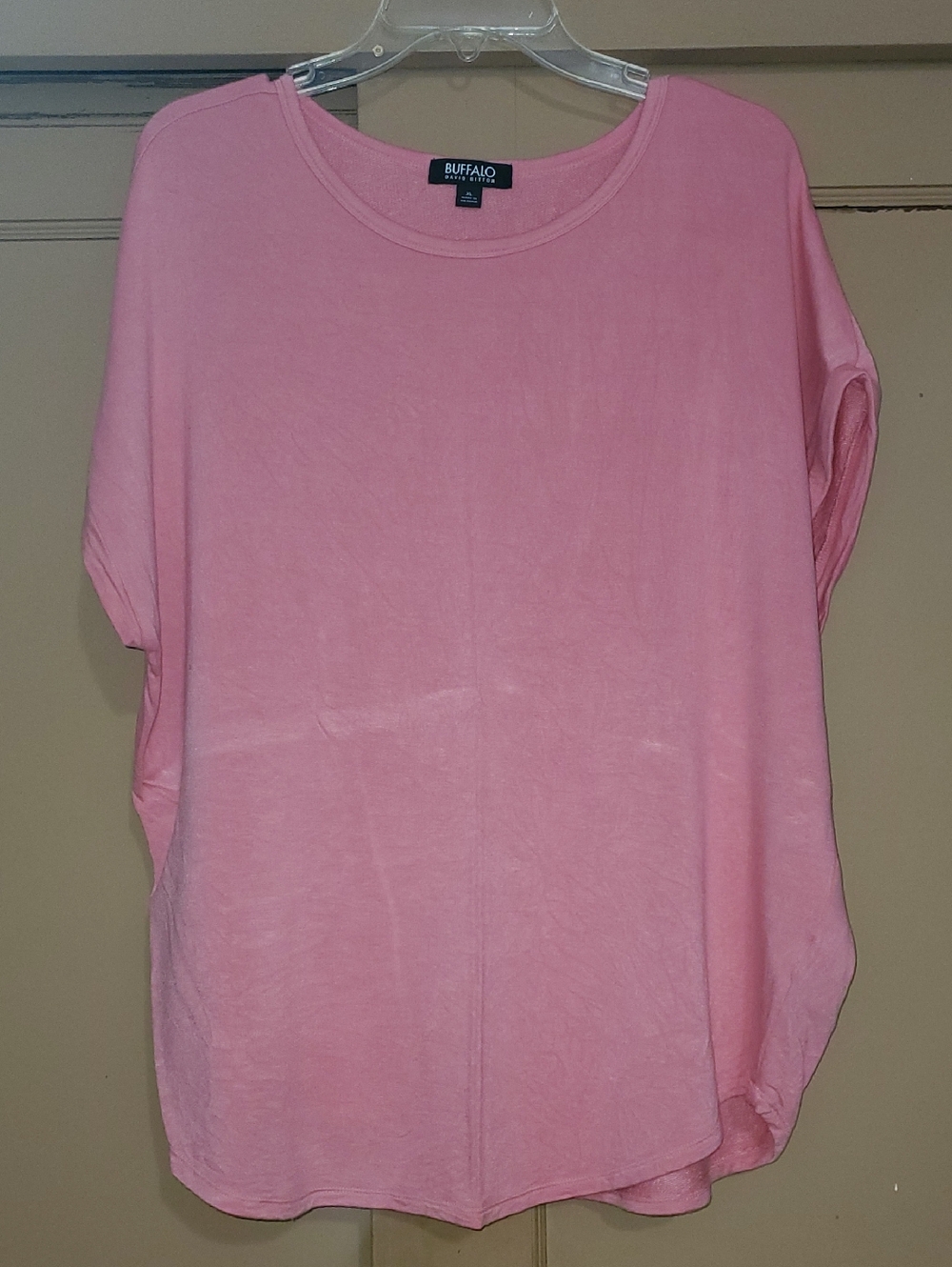 Buffalo David Bitton Pink Women's Relaxed Short Sleeve Tee
